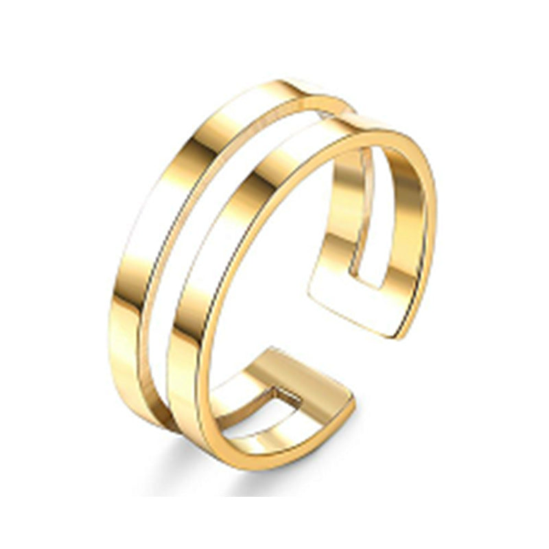 Adjustable Titanium Steel Popular Stainless Couple Rings