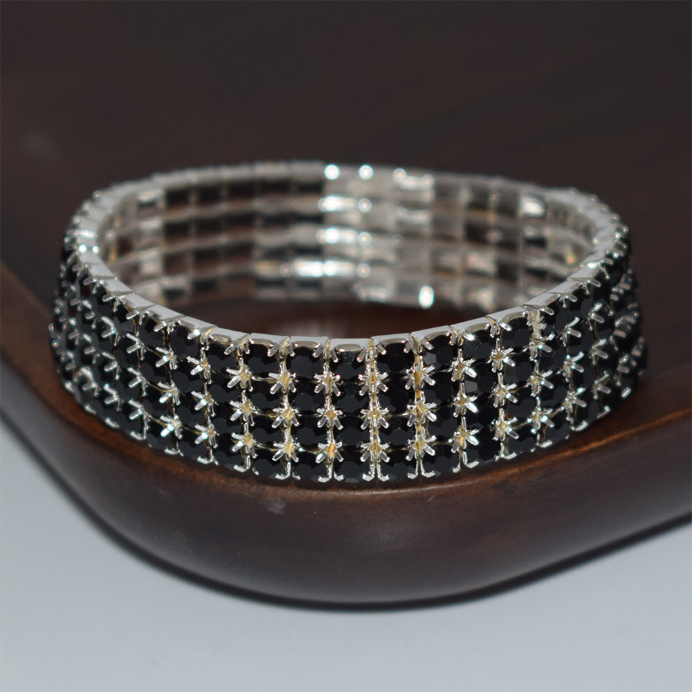 Durable Exaggerated Bridal Diamond Full Stretch Bracelets