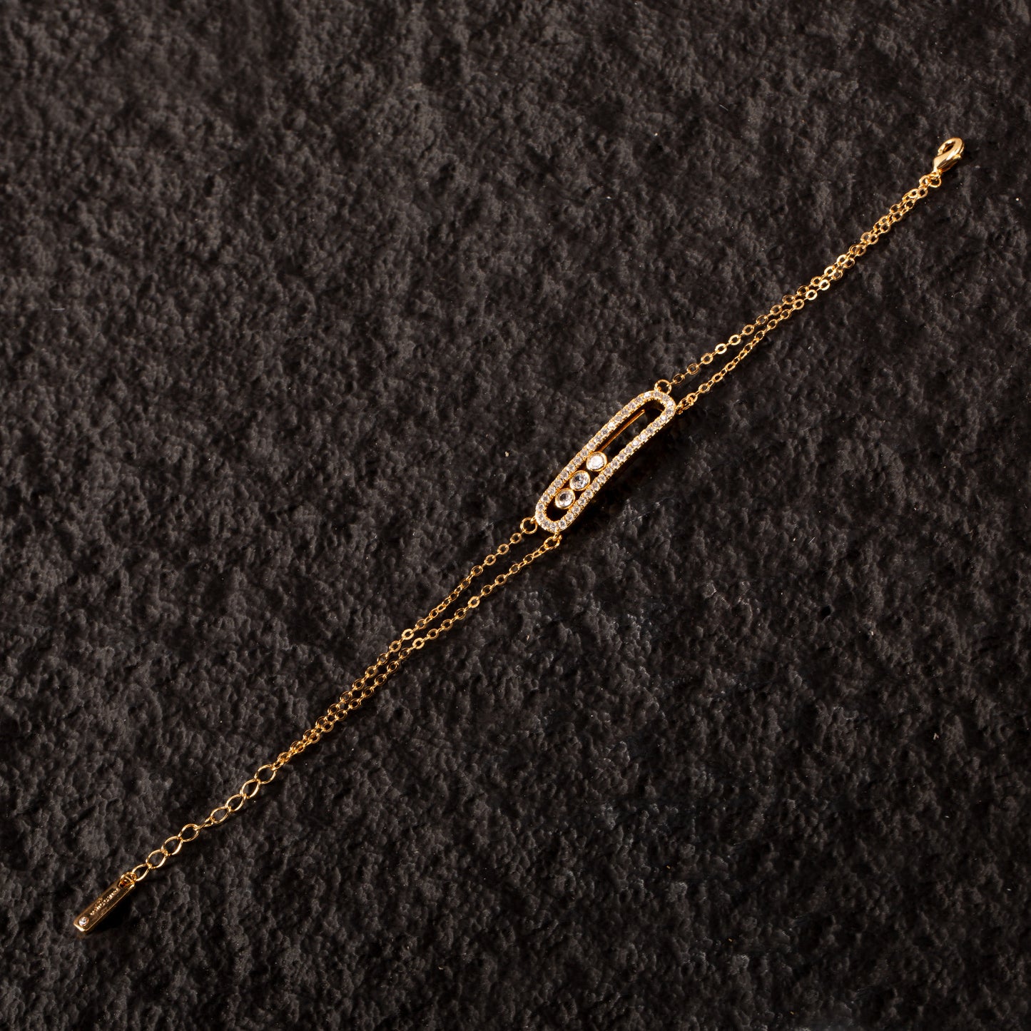 Copper Gold Plated Geometric Pin Ear Jewelry Set