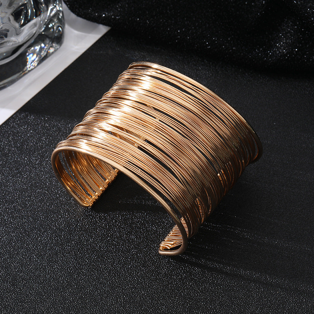 Alloy Frosted Simple Elegant High Sense Fashion Geometry Bracelets