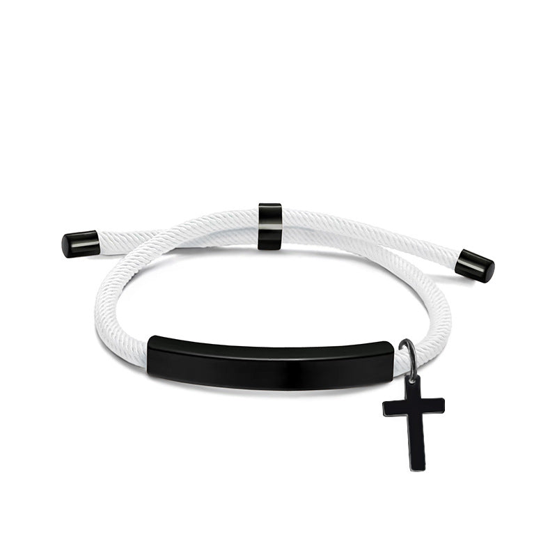 Chain Blank Material Cross Accessories Lettering Bracelets