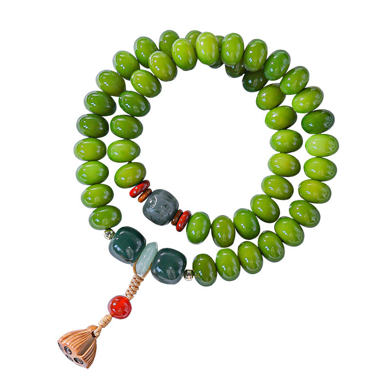 Bodhi Green Abacus Beads Hand Toy Bracelets