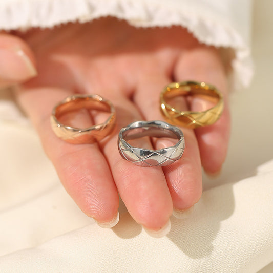 Women's Split Flower Niche High Sense Index Rings