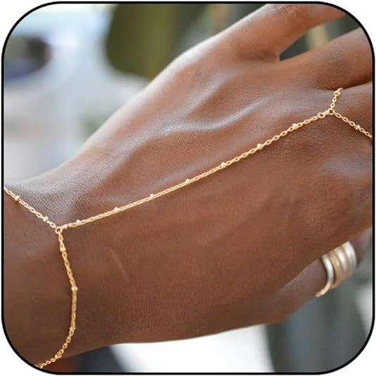 Five-pointed Star Butterfly Sequins Chain Hand Bracelet