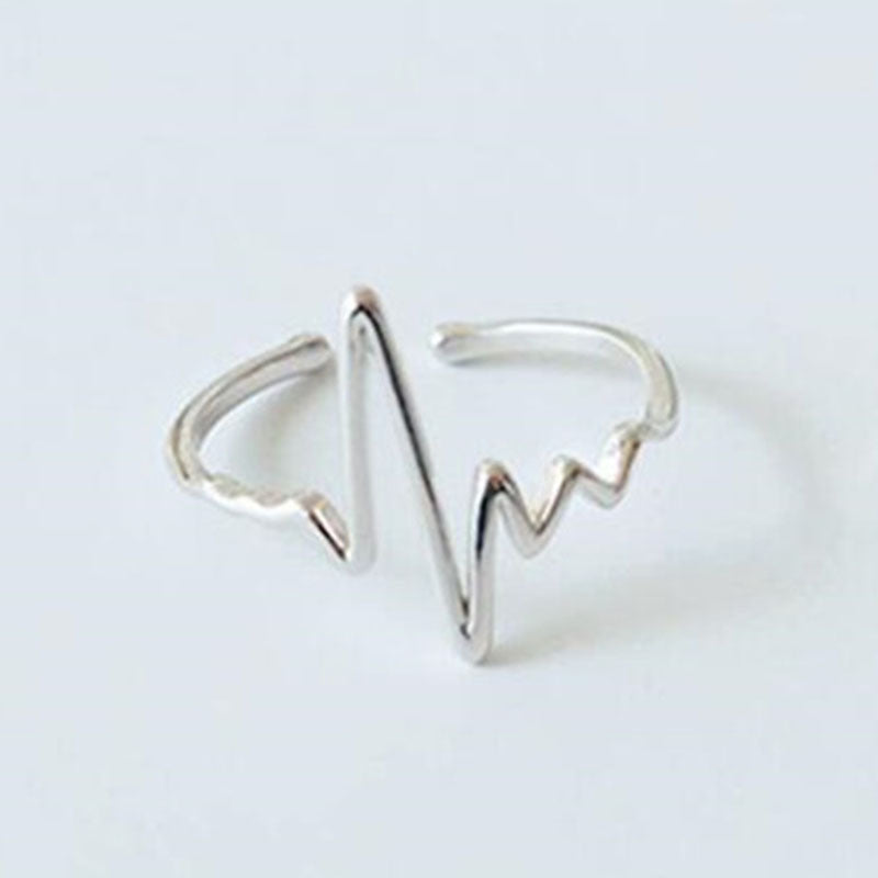 Women's Dual Layer Open-end Adjustable Creative Geometric Rings