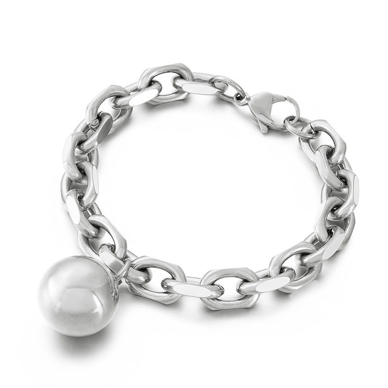 Women's Jewelry Light Luxury Hollow Steel Ball Bracelets