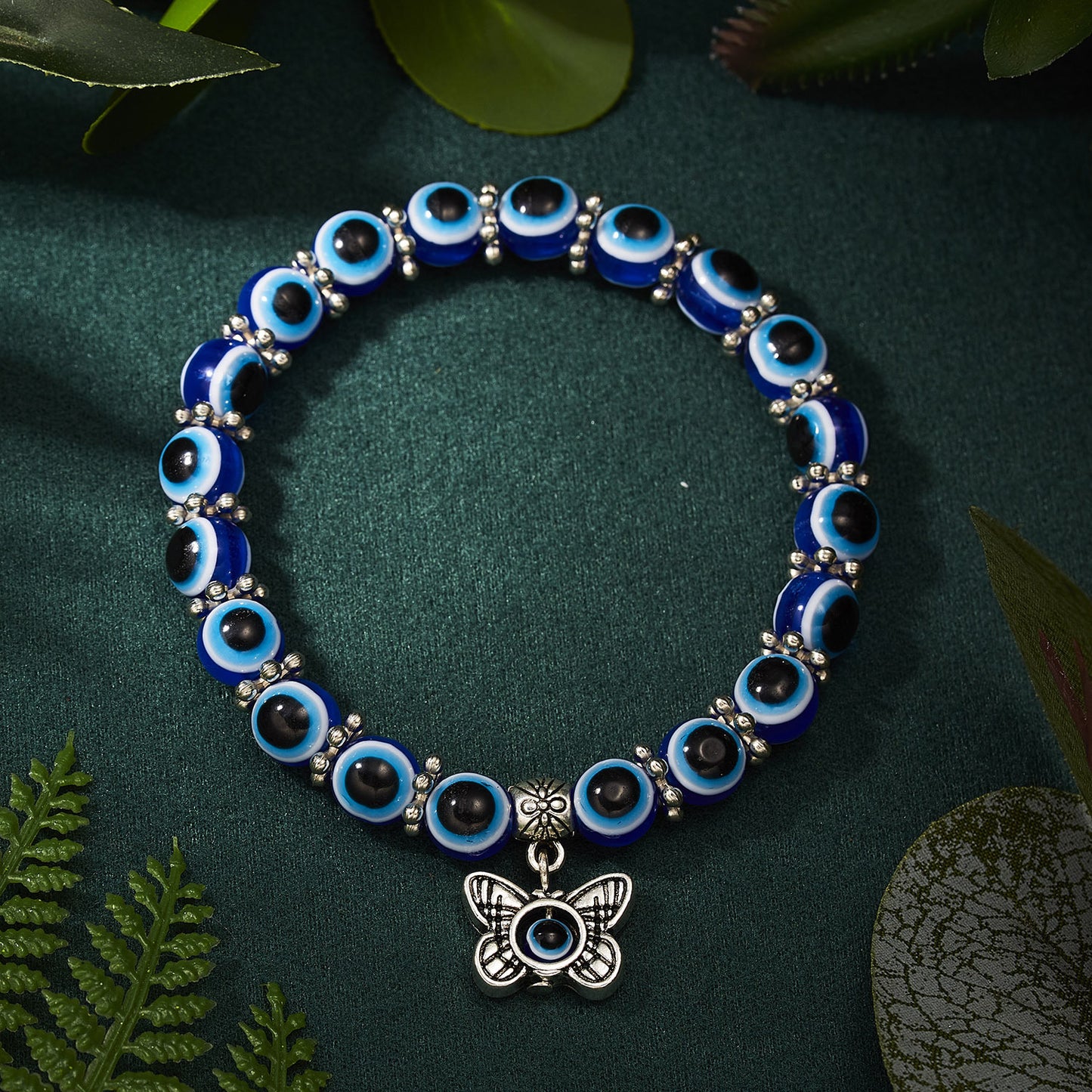 Animal Elastic Fashion Butterfly Hollow Blue Bracelets