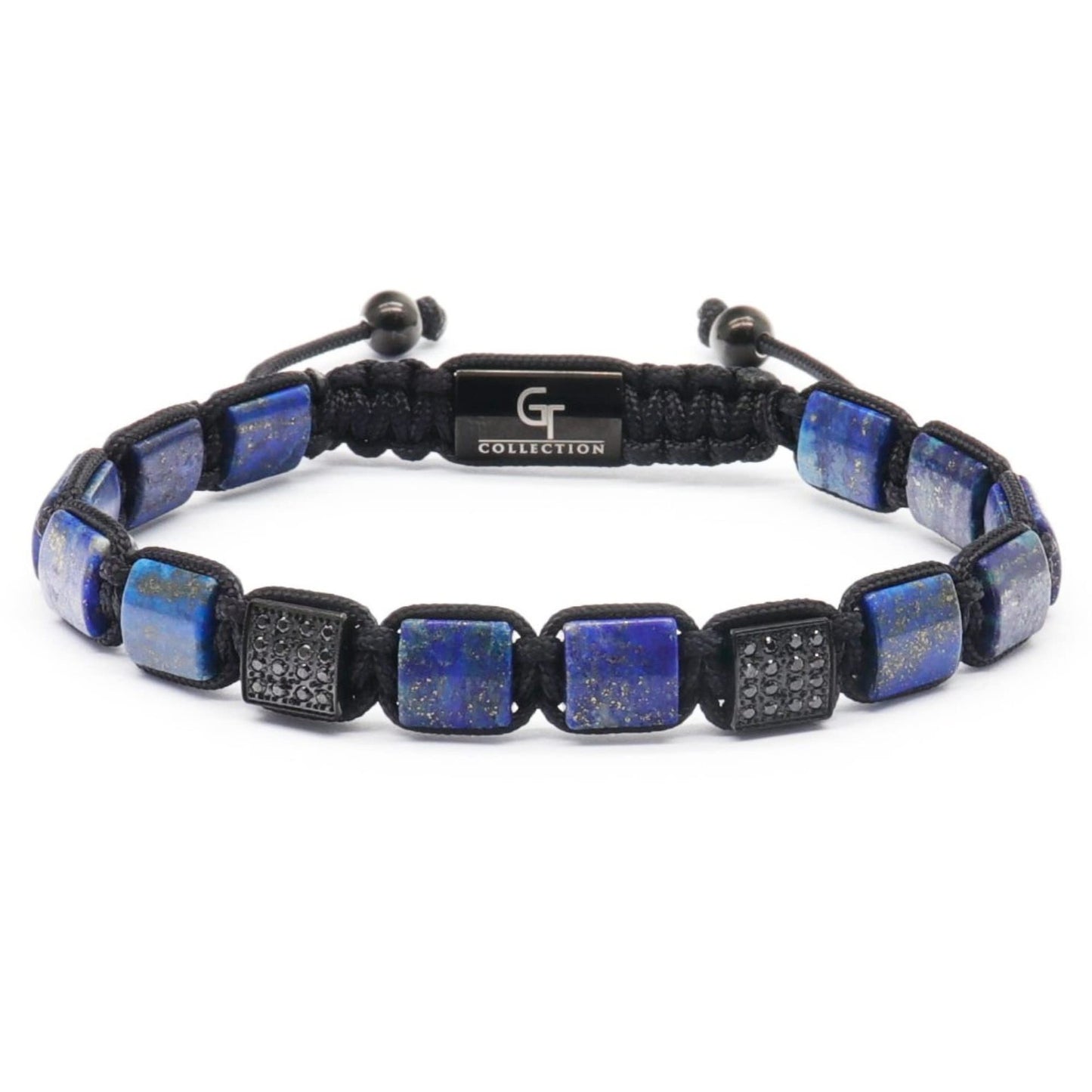 Spacer Bead Micro Inlaid Zircon Black Bracelets