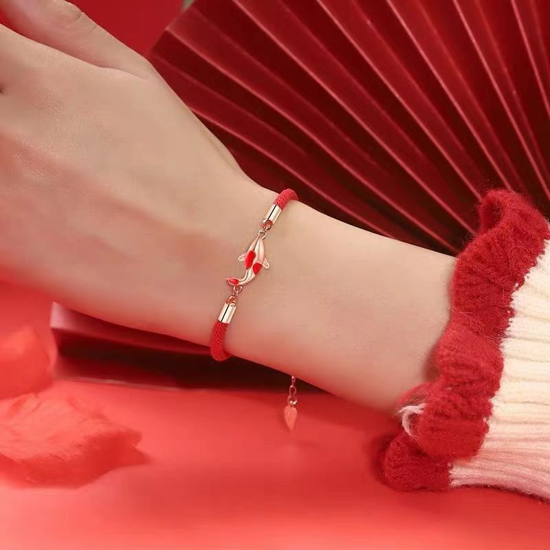 Koi Imperial Palace Joint Red Rope Female Simple Bracelets