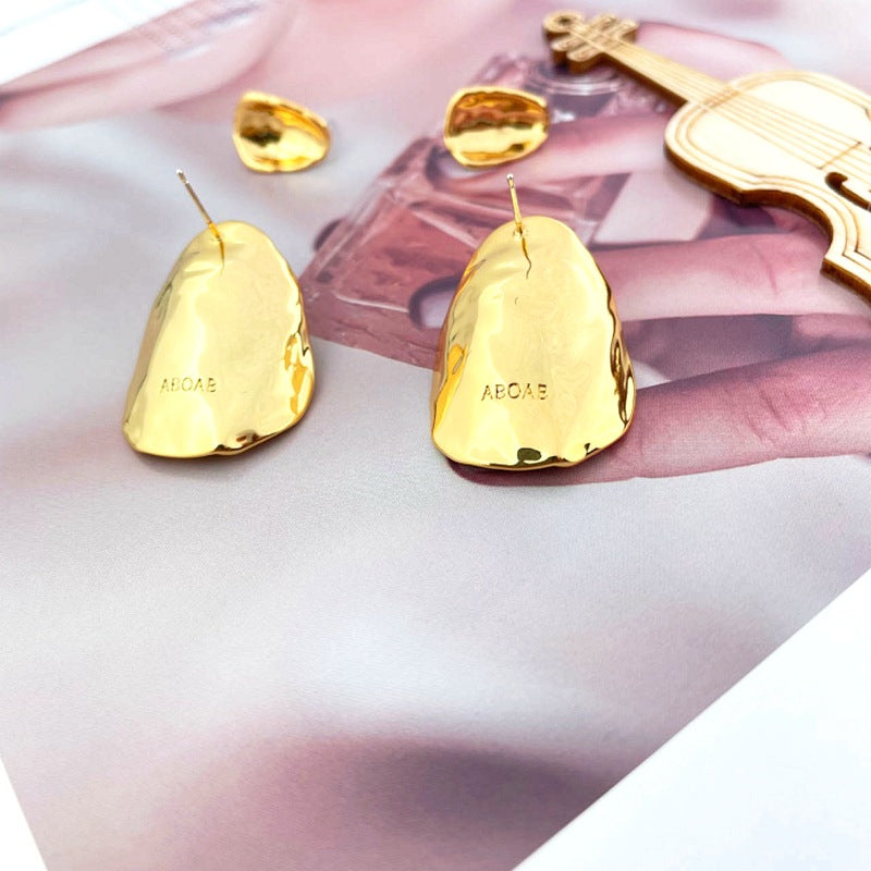 Springtide Personality Versatile Geometric Irregular Shape Earrings