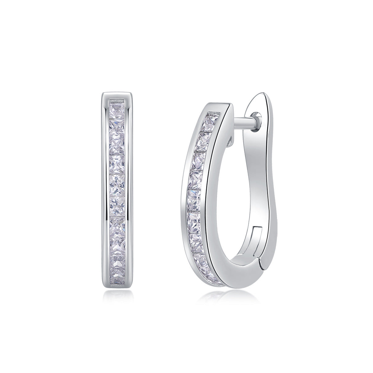 Sier Mood Moissanite Ear Live Broadcast Earrings