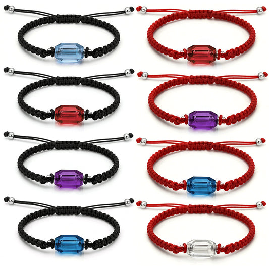 Bottle Ashes Red Black Woven Hand Strap Bracelet