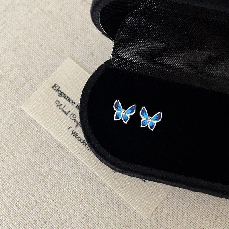 Women's Small Exquisite Butterfly Collection Simple Light Luxury Elegant Fashion Earrings