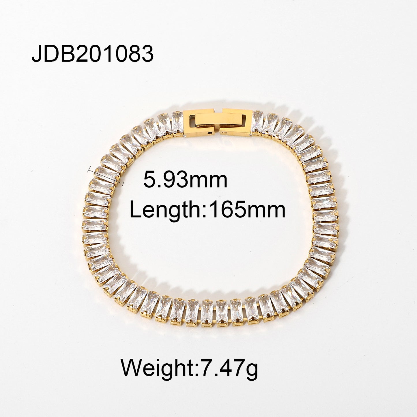 Niche Gold Chain Stainless Steel Zircon Bracelets