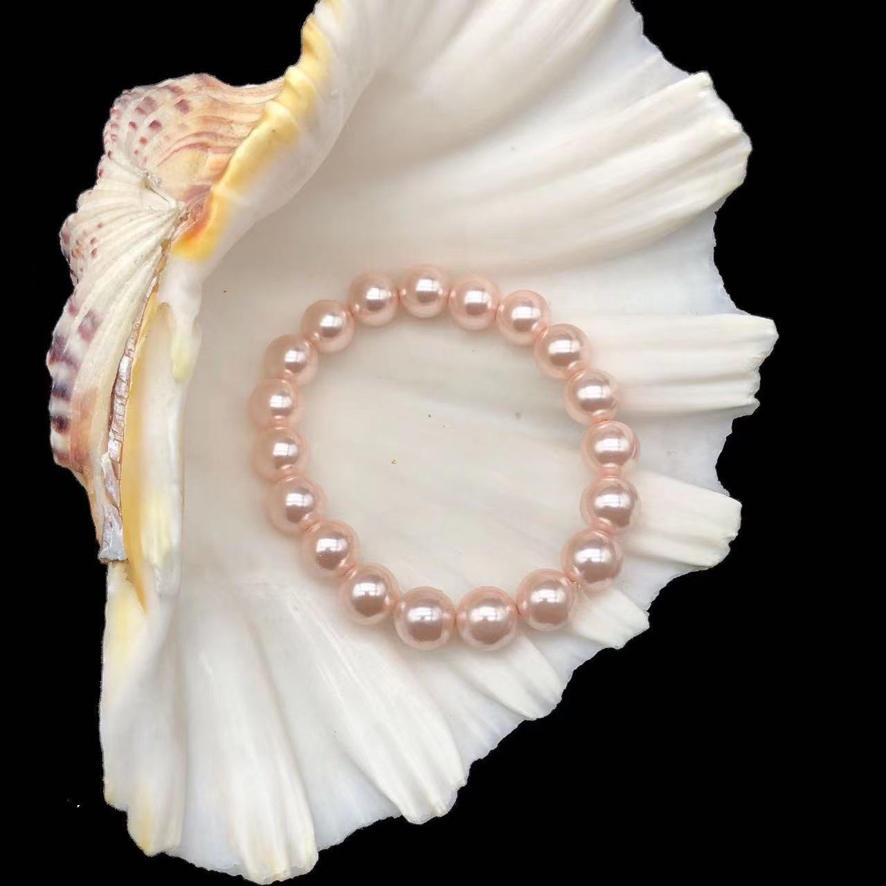 Flawless Shell Pearls Does Not Fade Perfect Circle Strong Bracelets