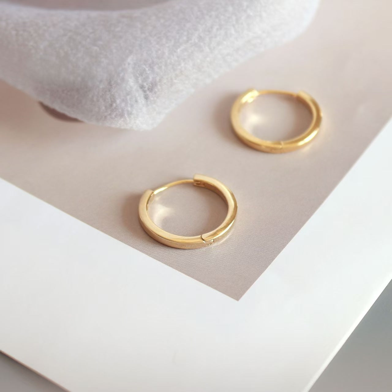 Circle Ear Clip Stylish Simple Versatile Niche Earrings