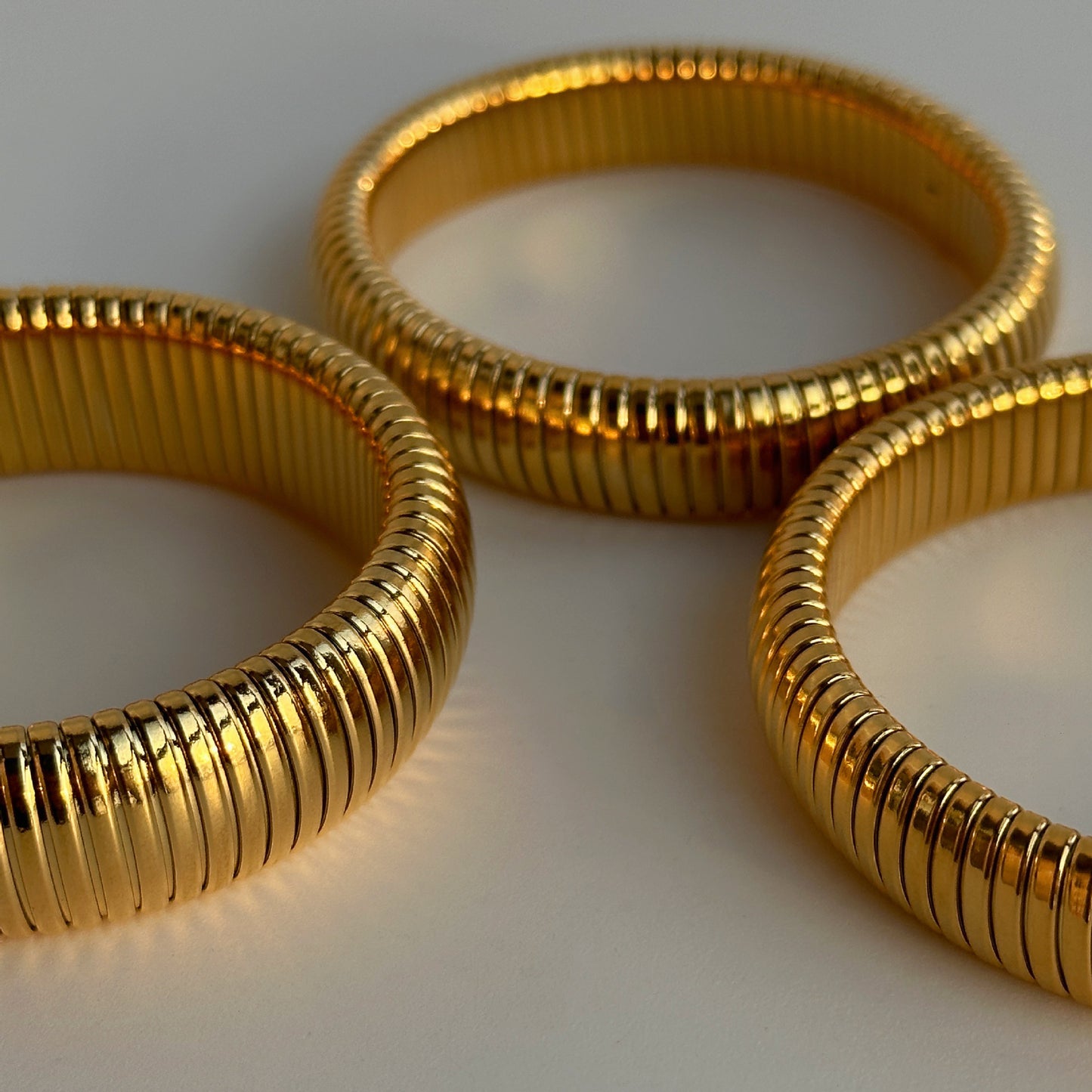 Plated Titanium Steel Vintage Elastic Gypsy Bracelet