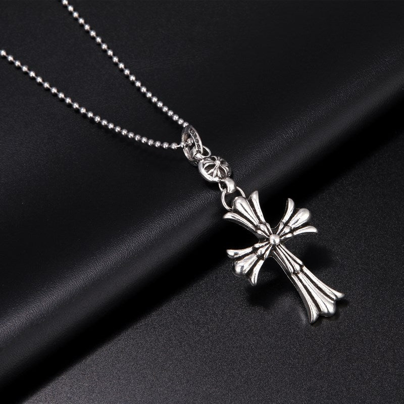 Men's Retro Distressed Cross Personalized Hip Hop Necklaces