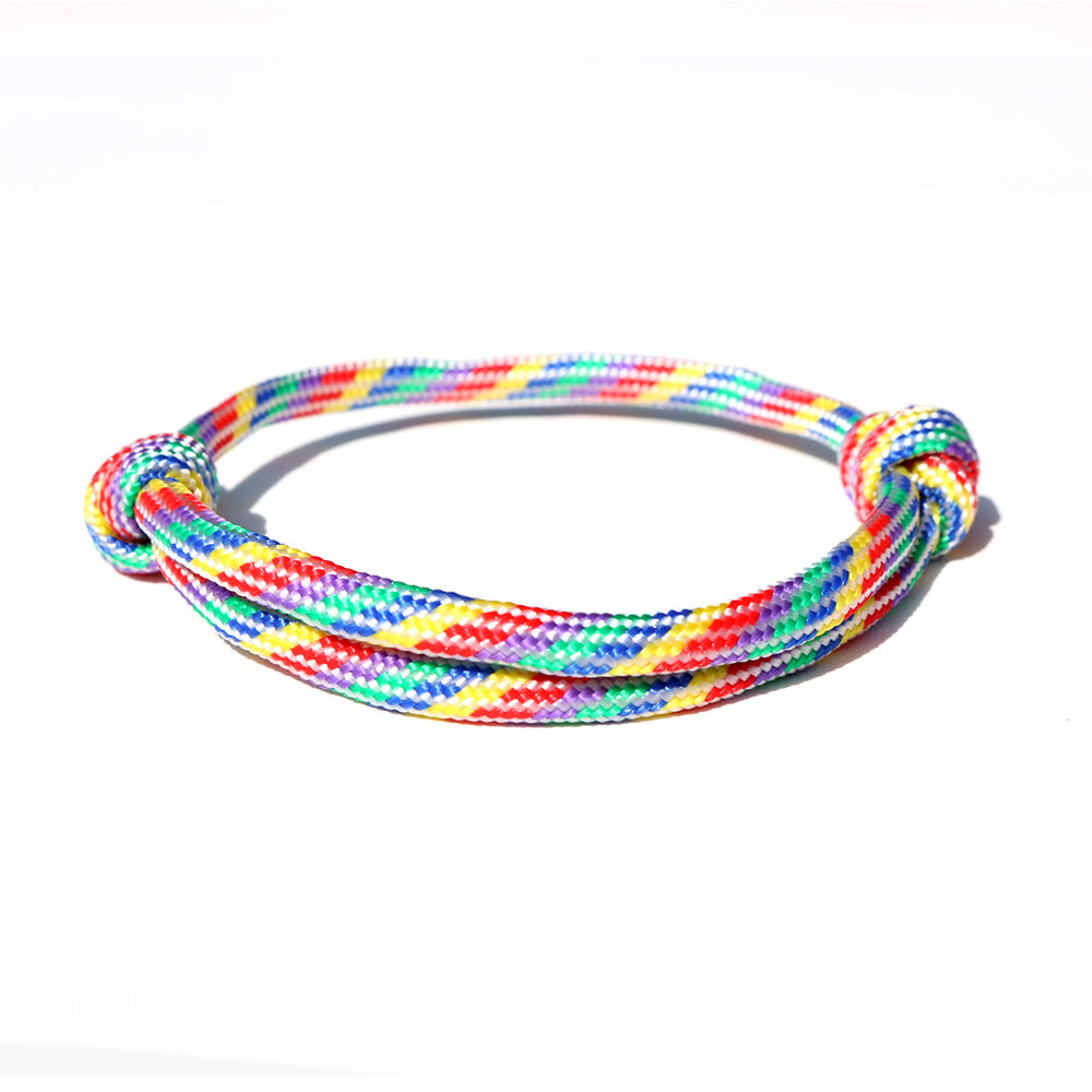 Men's Nautical Nylon Adjustable Handmade Braided Rope Bracelets