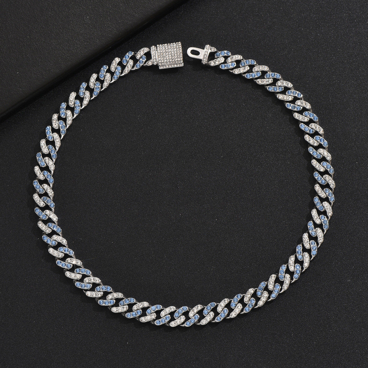 Men's Zircon Cross Design Clavicle Chain Hip Necklaces