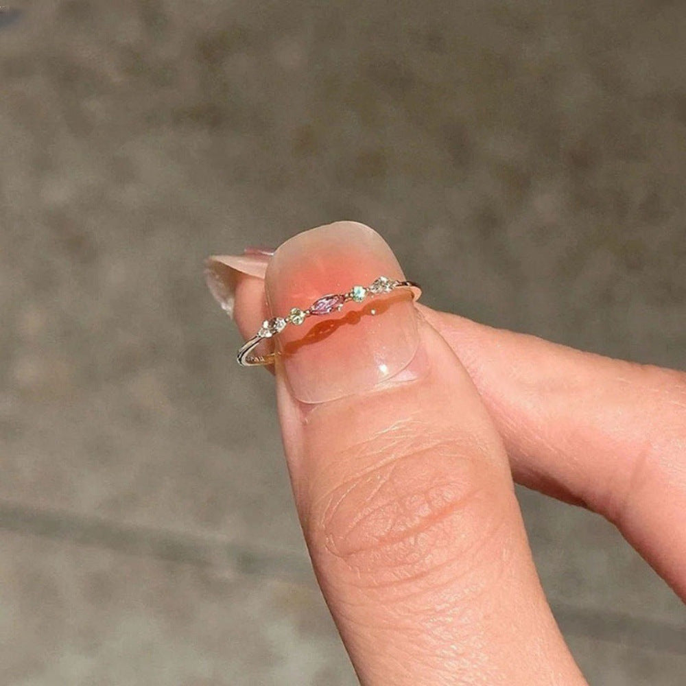 Thin Female Niche Design Sweet Exquisite Rings