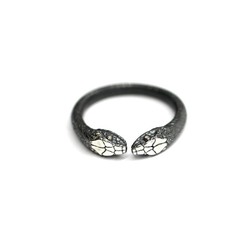 Women's & Men's Retro Double-headed Snake For Open Personalized Lizard Rings