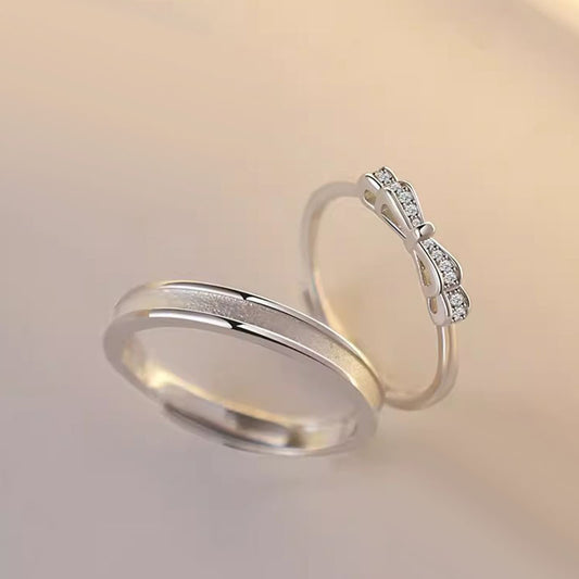 Couple Sterling Sier Design High-grade Jewelry Rings