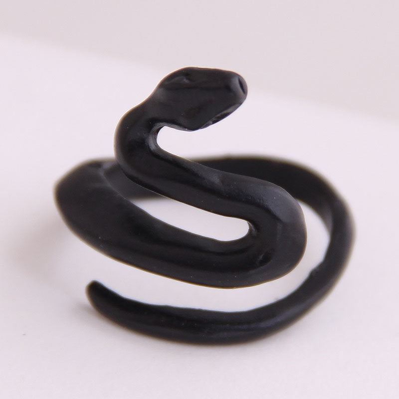 Spirit Snake Ornament Retro Punk Exaggerated Personalized Rings