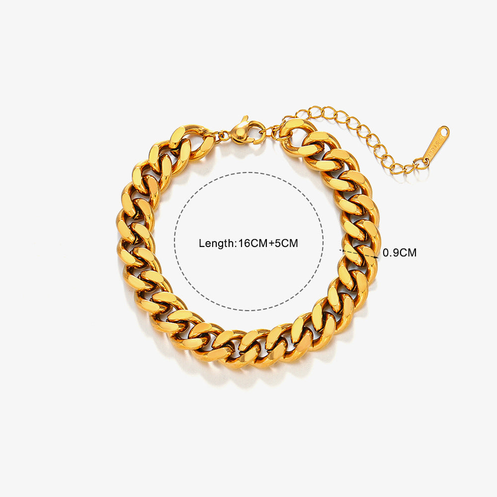 Popular Simplicity Basic Style Snake Bone Bracelets