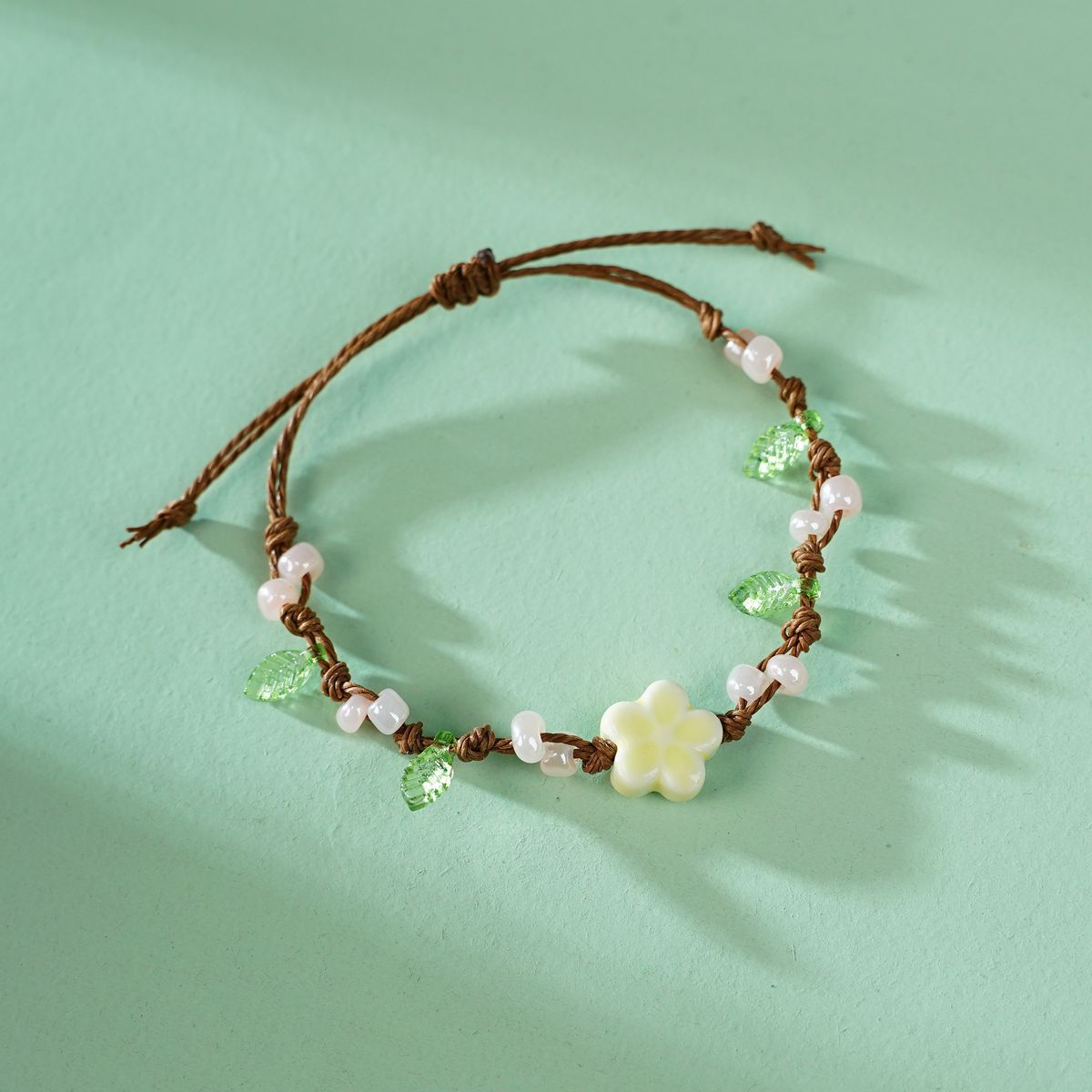 Braided Rope Clover Carrying Strap Artistic Scenic Bracelet