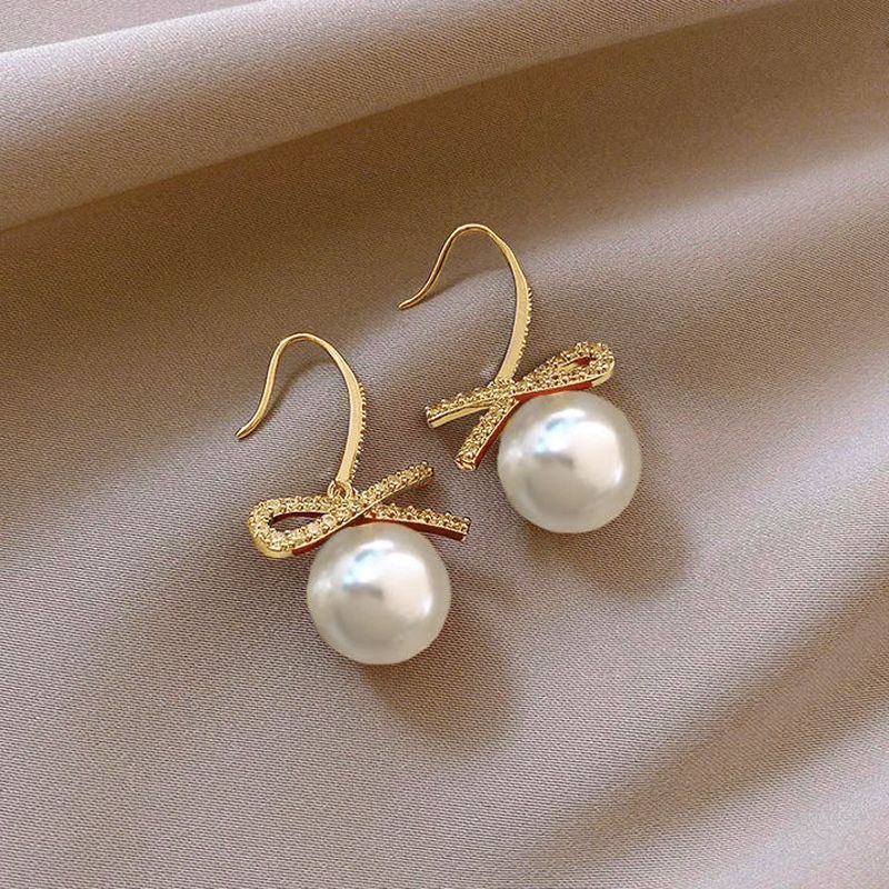 Pearl For Light Luxury Temperament High-grade Earrings