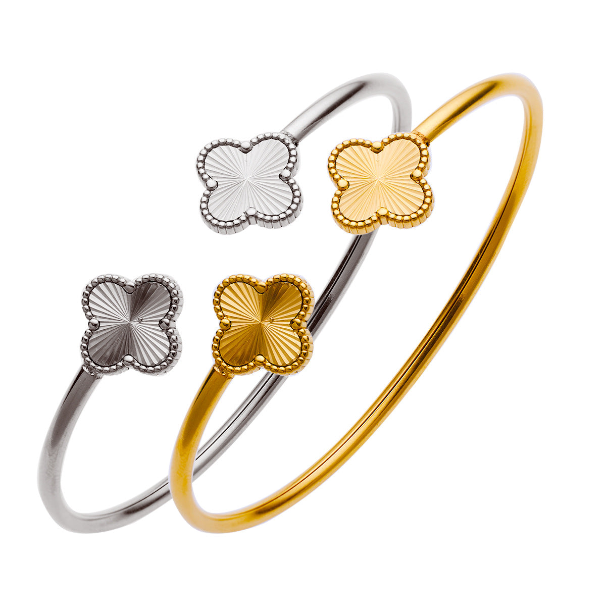 Classic Four-leaf Clover Titanium Steel Fashion Bracelets