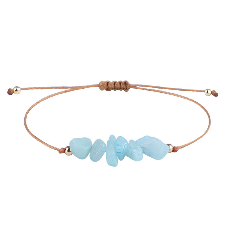 Gravel Summer Irregular Rough Stone Wax Bracelets