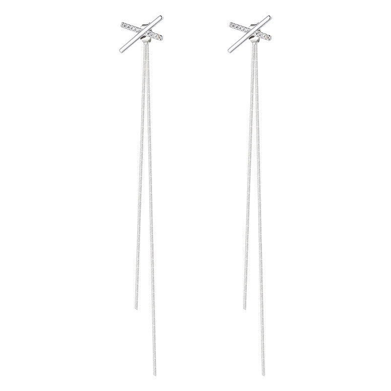 Hanging Trendy Tassel Line Minority Simple Earrings