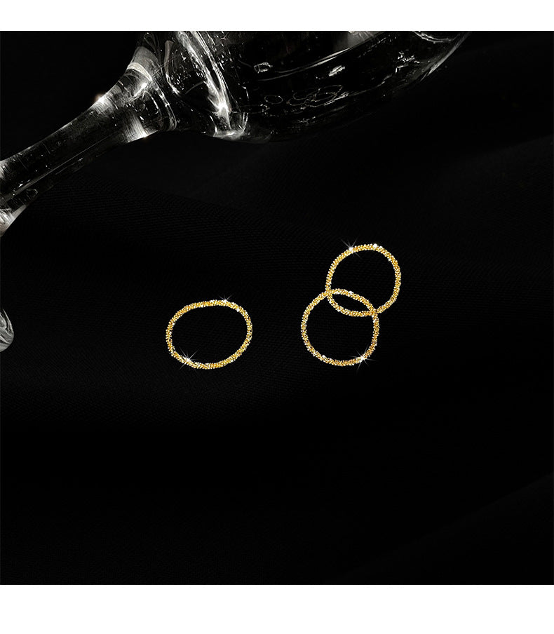 Female Flexible Chain Gold-plated Corn Simple Rings