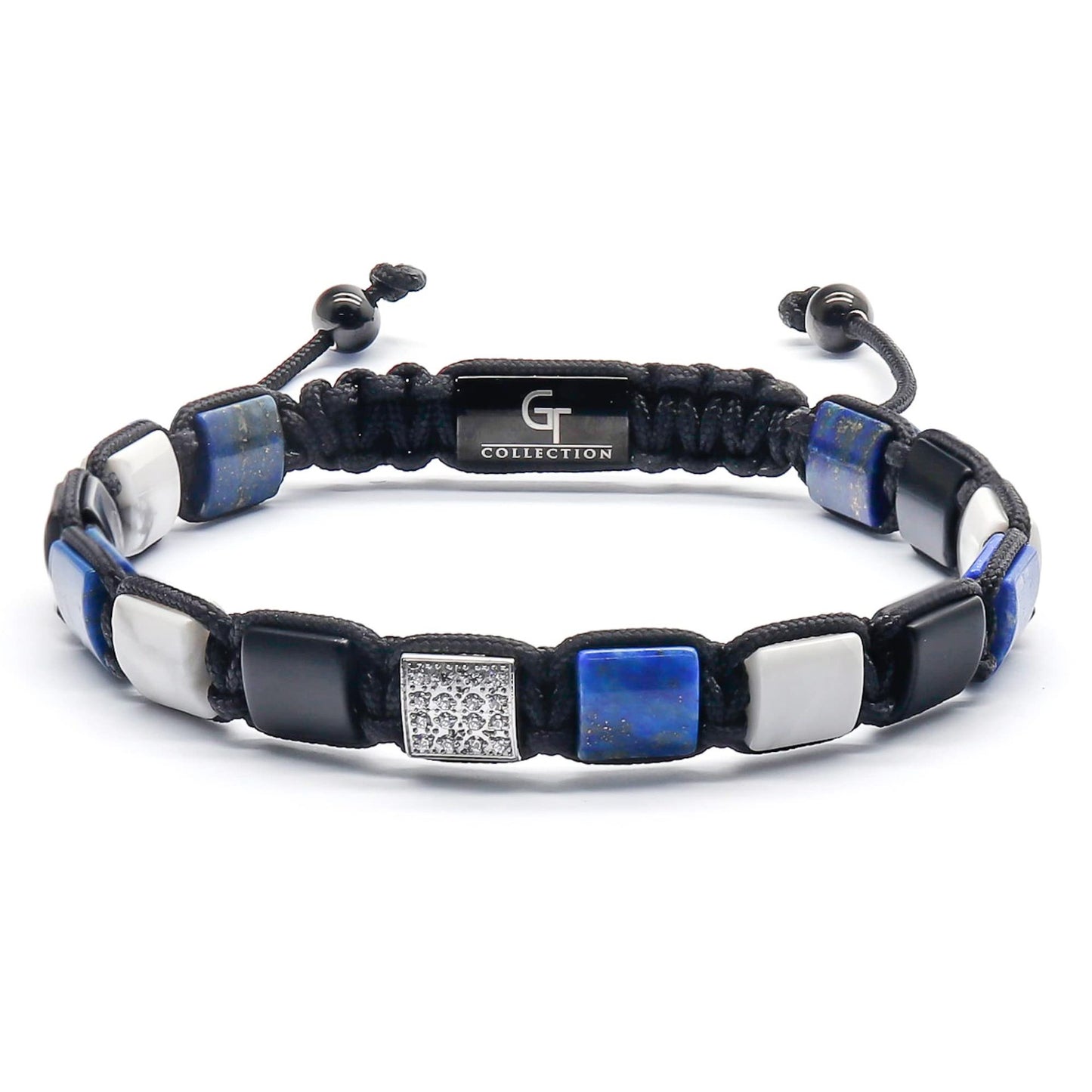 Spacer Bead Micro Inlaid Zircon Black Bracelets