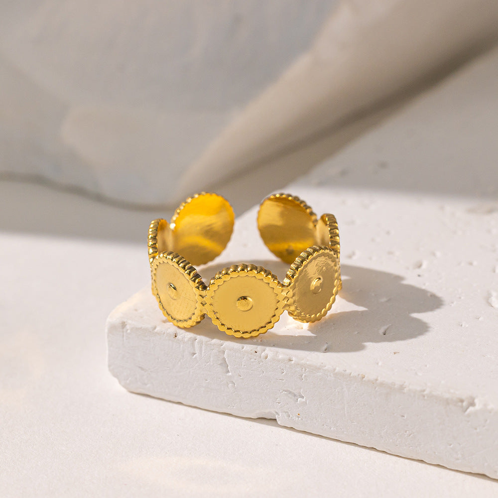 Stainless Steel Hollow Irregular Female High Rings