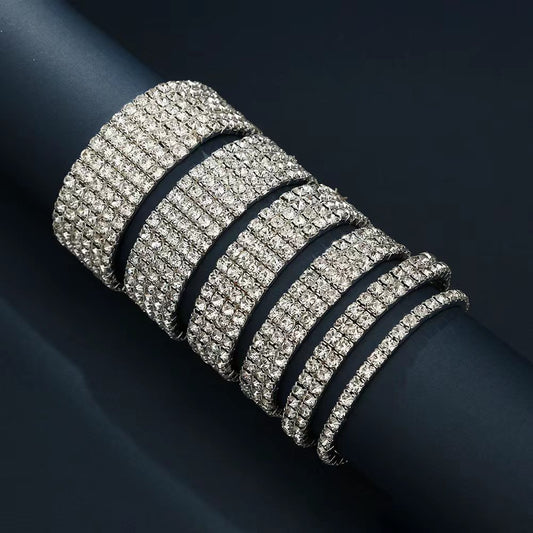 Row Stretch Wrist Bridal Full Diamond Rings