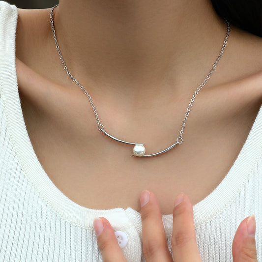 Popular Simple Graceful Design Diamond Five-pointed Star Short Necklaces