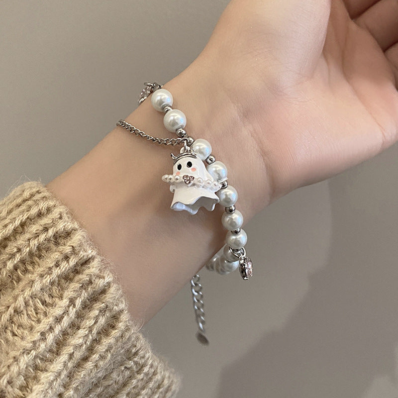 Funny Little Ghost Beaded Female Style Bracelets