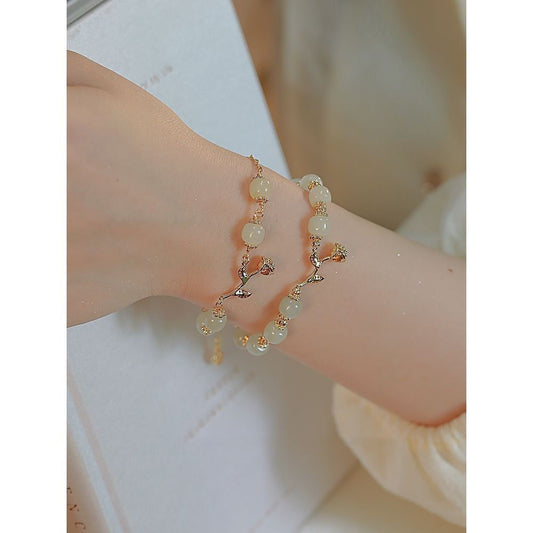 Thorn Rose Jade Temperament Entry Lux Bracelets