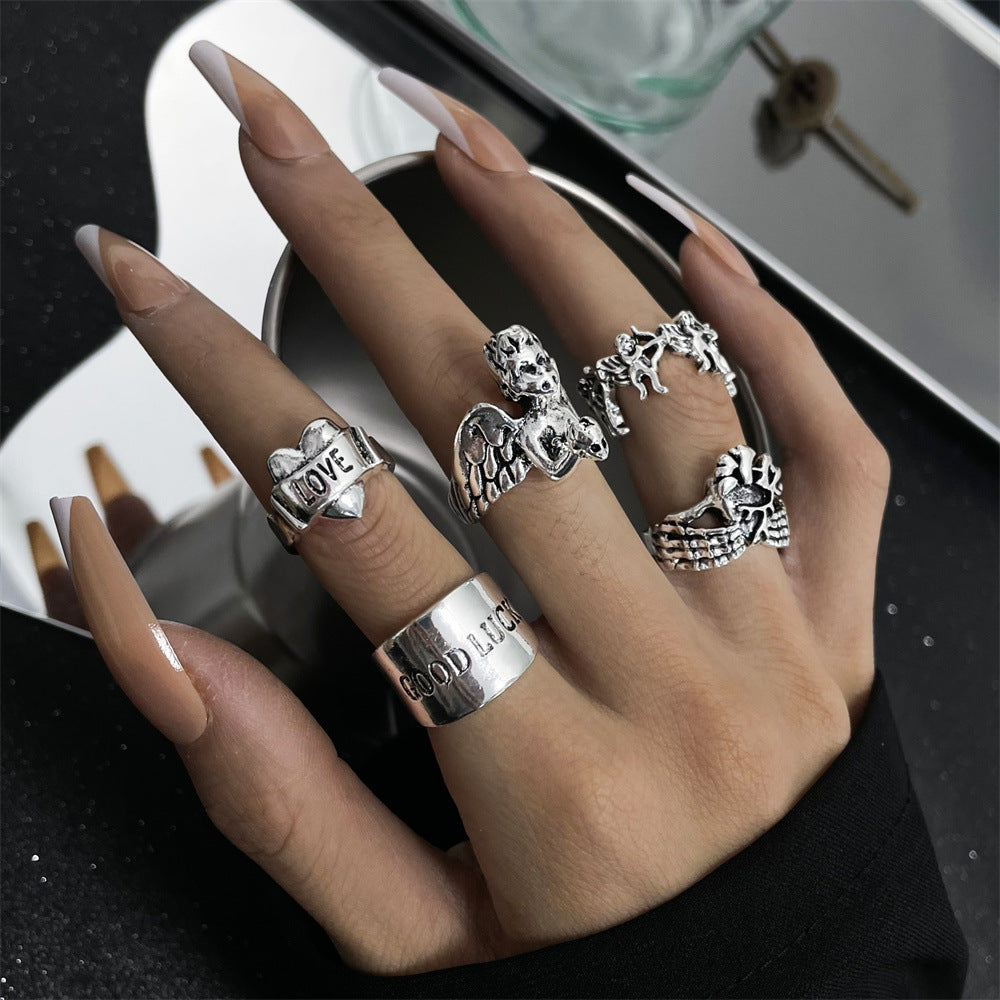 Personality Retro Punk Skull Ghost Claw Rings