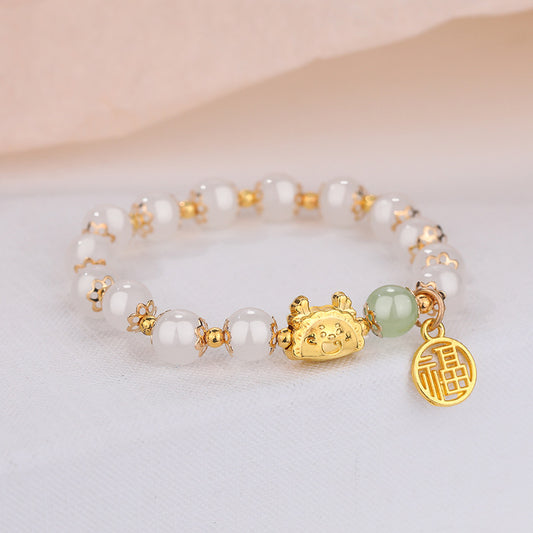 Life Female One Steamed Dumplings Lucky Bracelets