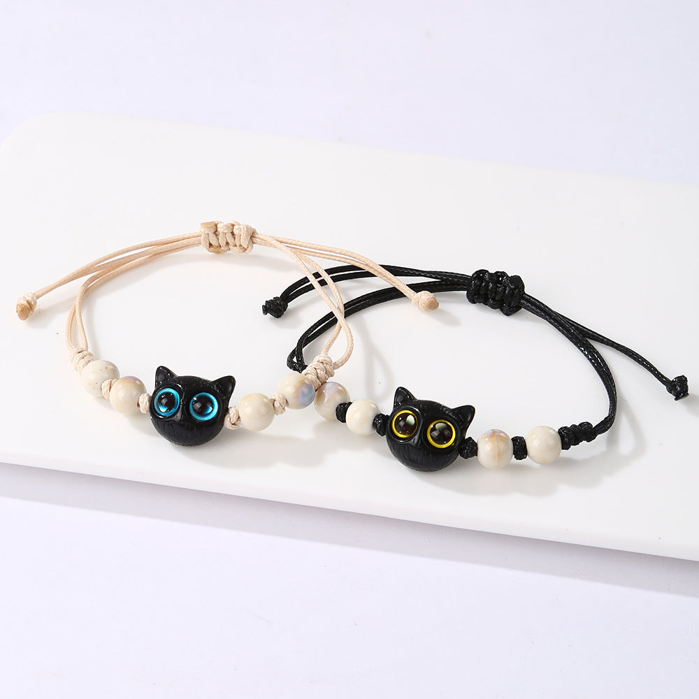 Women's & Men's Cute Kitty Style Niche Personality Sweet Bracelets