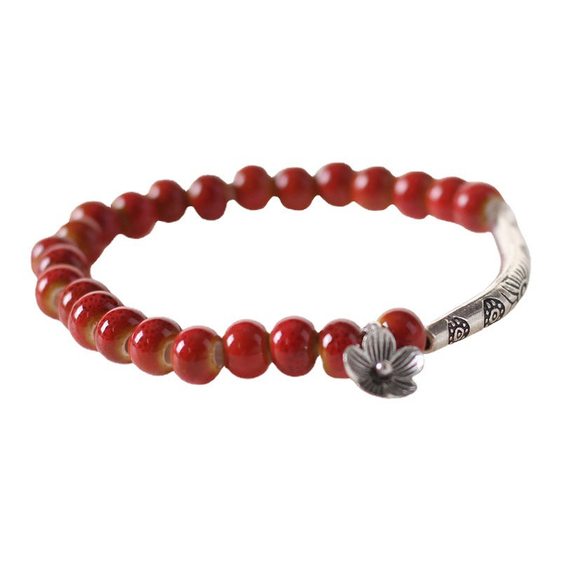 Ethnic Style Ceramic Accessories Jewellery Flower Glaze Bracelets
