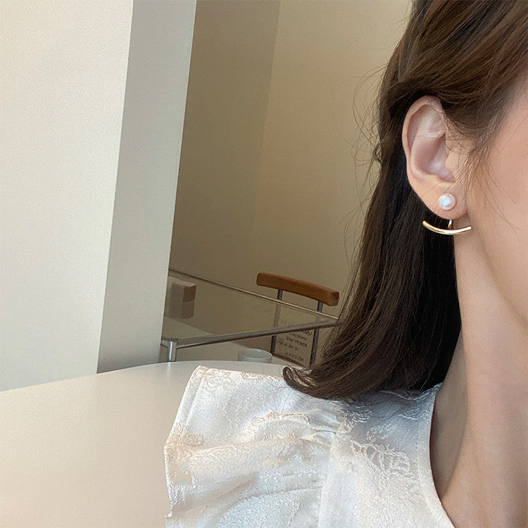 Women's Mabe Pearl High-grade Tassel Light Luxury Niche Design Simple Earrings