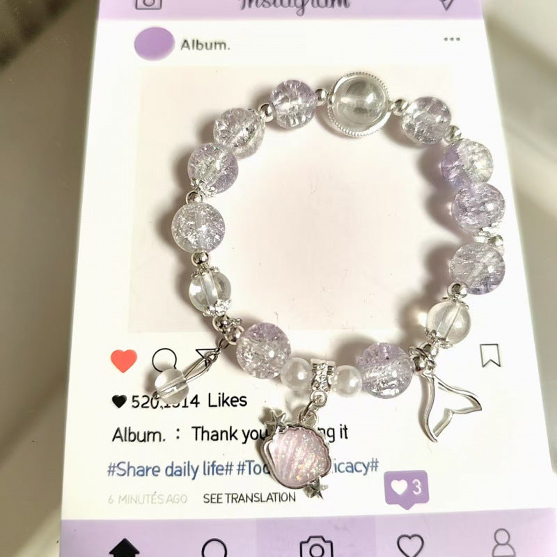 Moon Glazed Female Design Simple High Sense Versatile Bracelet