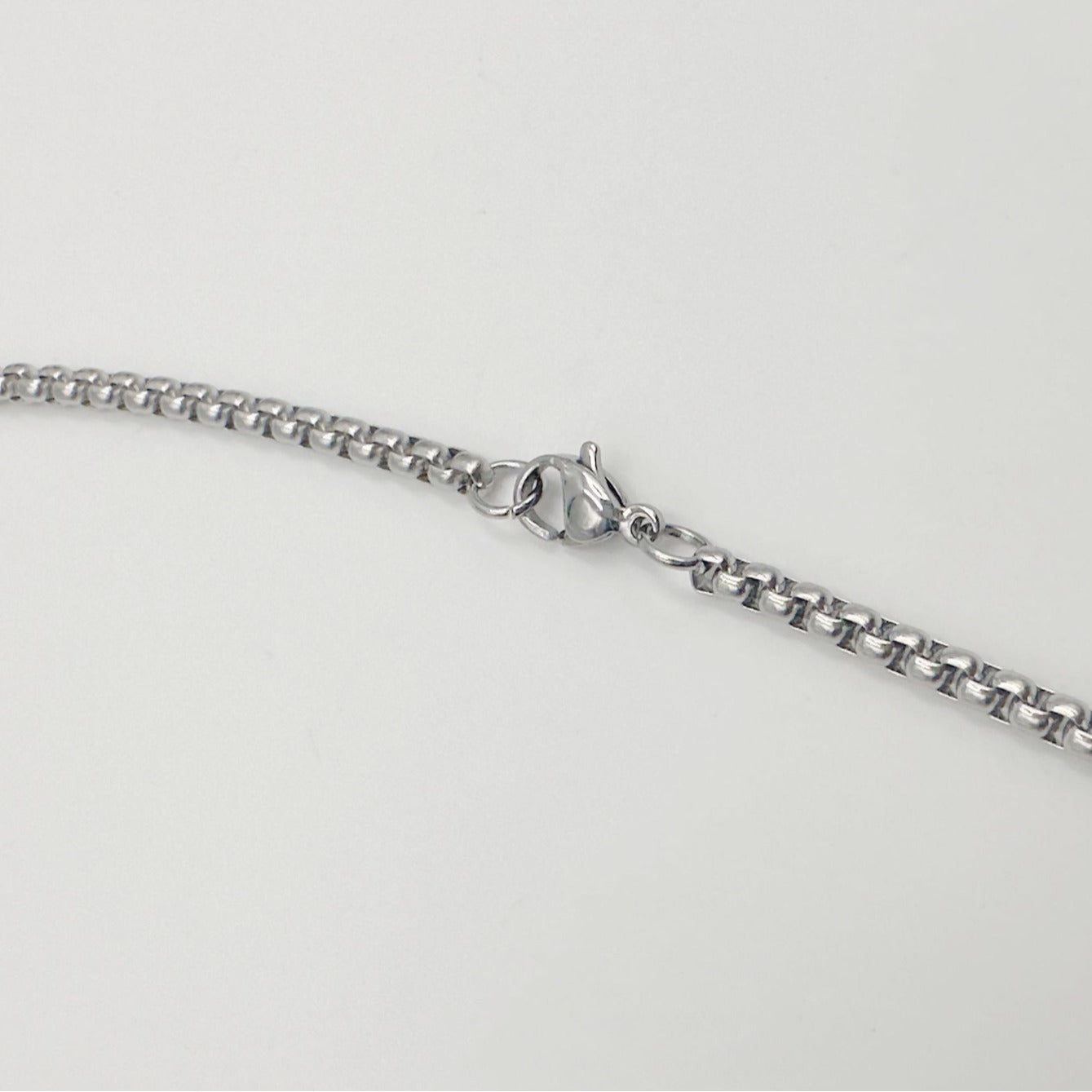 Steel Square Pearl Chain Sweater Jewelry Necklaces