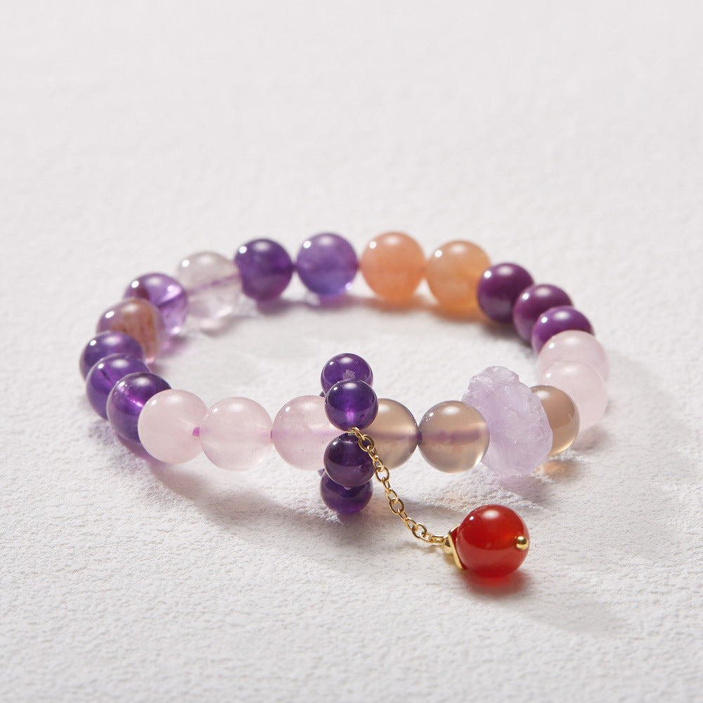 Fire Lucky Female Amethyst Ghost Design Bracelets