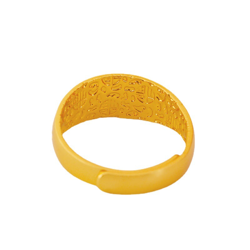 Stall Gold Ethnic Unisex Open Auspicious Rings